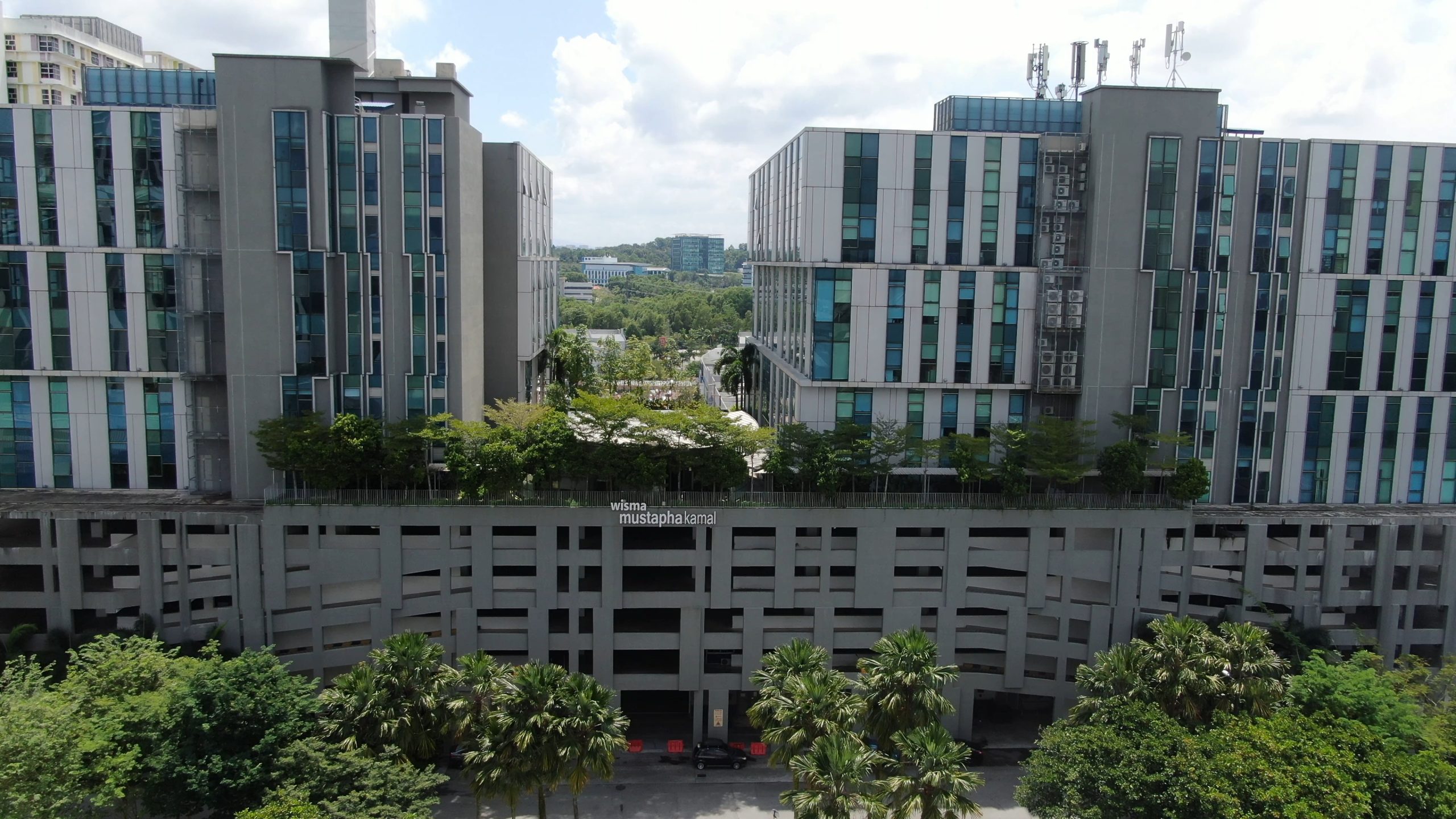 Immersive Modern Office Building View